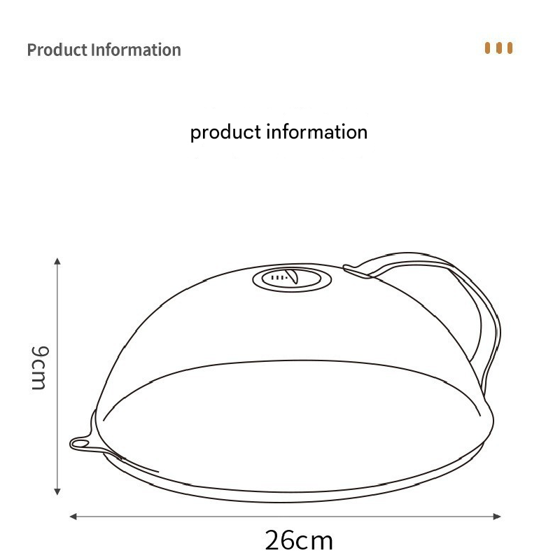 360° Microwave Splash Cover with Rotating Vent and Heat-Resistant Handle – Transparent Food Protector for Cooking, Reheating, and Refrigeration