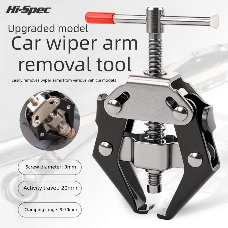 Heavy Duty Adjustable Car Wiper Arm Puller Tool Battery Terminal & Alternator Bearing Remover 9-30mm Opening Universal Windscreen Repair Tool