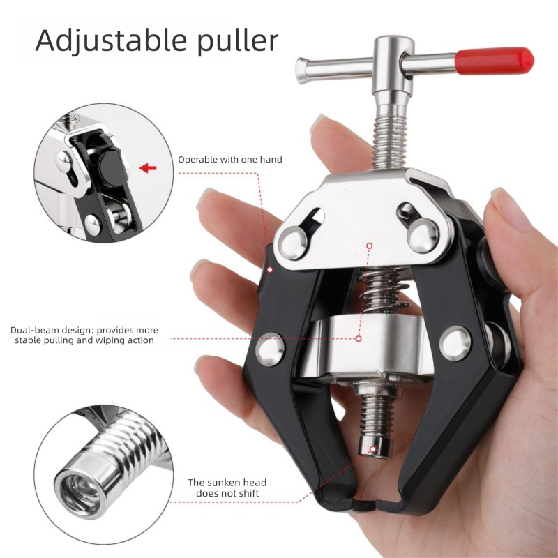 Heavy Duty Adjustable Car Wiper Arm Puller Tool Battery Terminal & Alternator Bearing Remover 9-30mm Opening Universal Windscreen Repair Tool