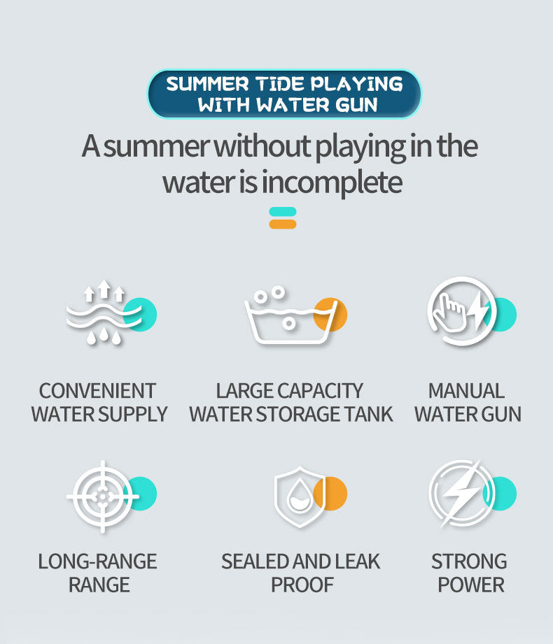 Electric Water Gun Automatic Continuous Fire Squirt Toy 8m Range Rechargeable Battery Outdoor Pool Beach Fun Pink