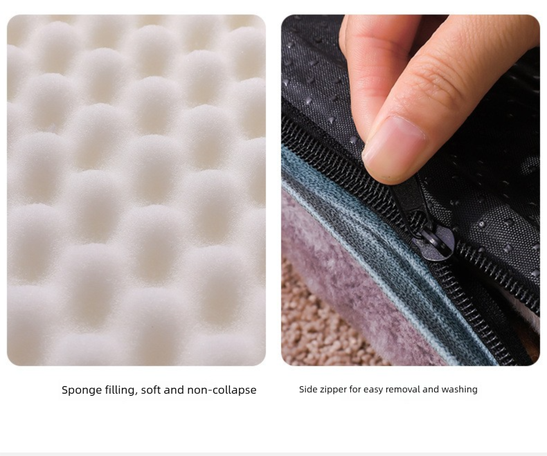 Thickened Pet Sofa Bed XXL Size 100x70cm Coffee Dog Mat with Integrated Pillow Soft Washable Sleeping Pad for Dogs and Cats All Season Comfort