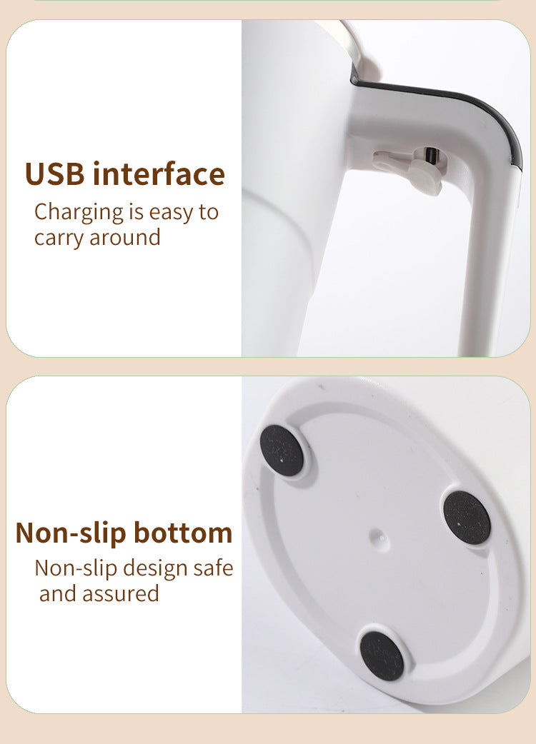 Smart Self-Stirring Coffee Mug with LCD Temperature Display 380ml - Rechargeable Electric Mixing Cup for Coffee, Protein Shakes & Hot Chocolate - Pink