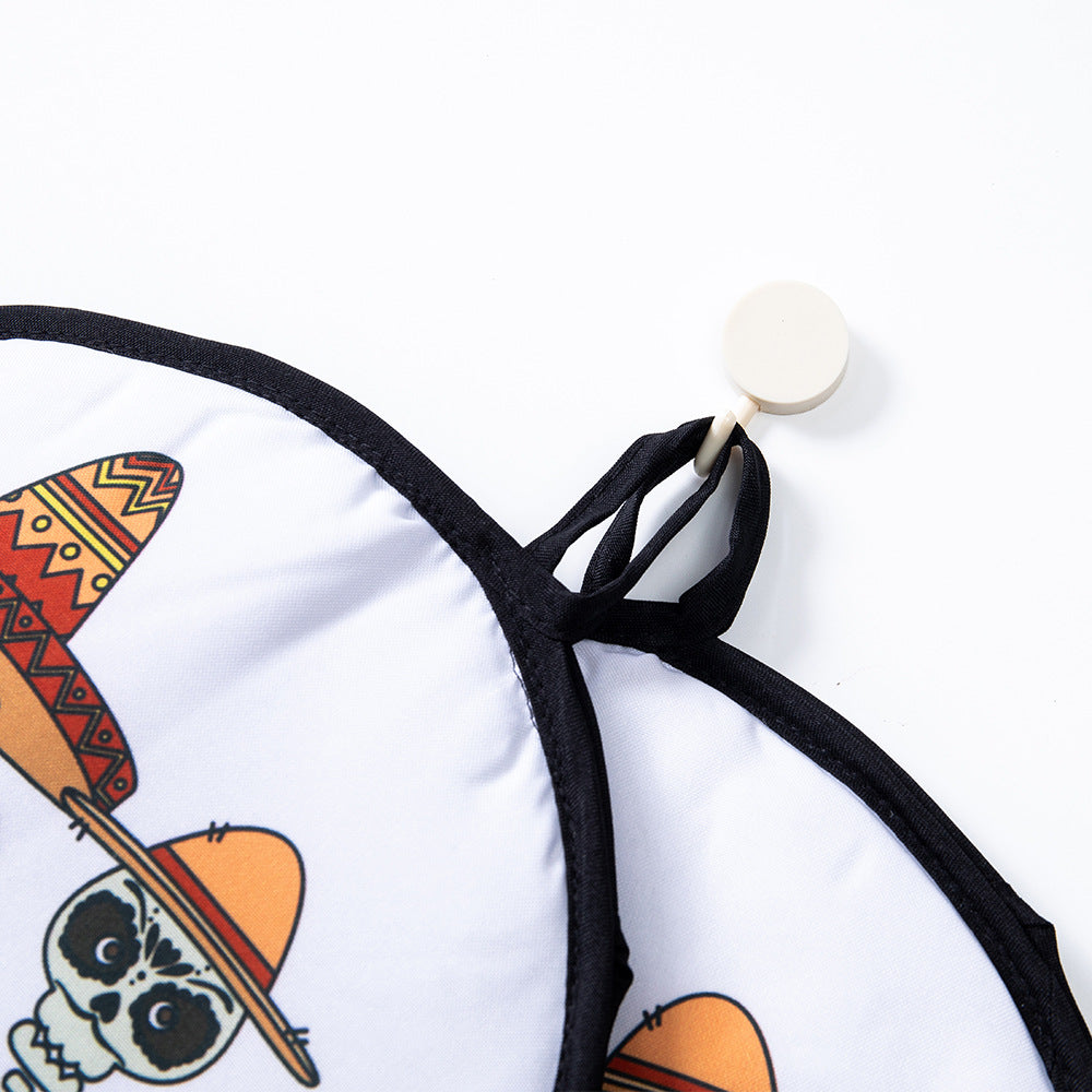 2-Pack 12-Inch Tortilla Warmer Pouch for Soft Tacos, Pancakes & Potatoes (30x30cm, Style 2)