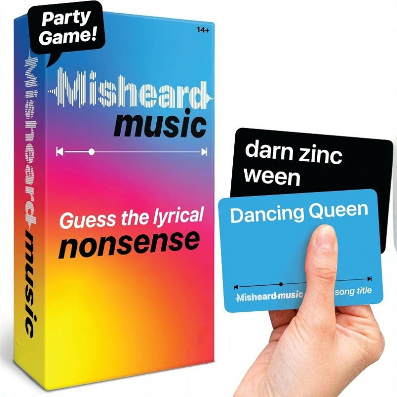 Misheard Music Music-Party Game - High-Energy Family & Social Interactive Game for All Ages