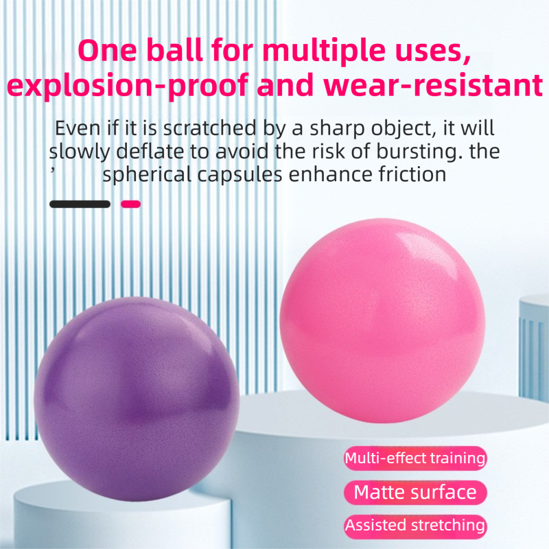 Purple Professional Pilates Ring & Yoga Ball Set - Multipurpose Home Fitness Equipment for Whole-Body Core Training & Pelvic Floor Strengthening