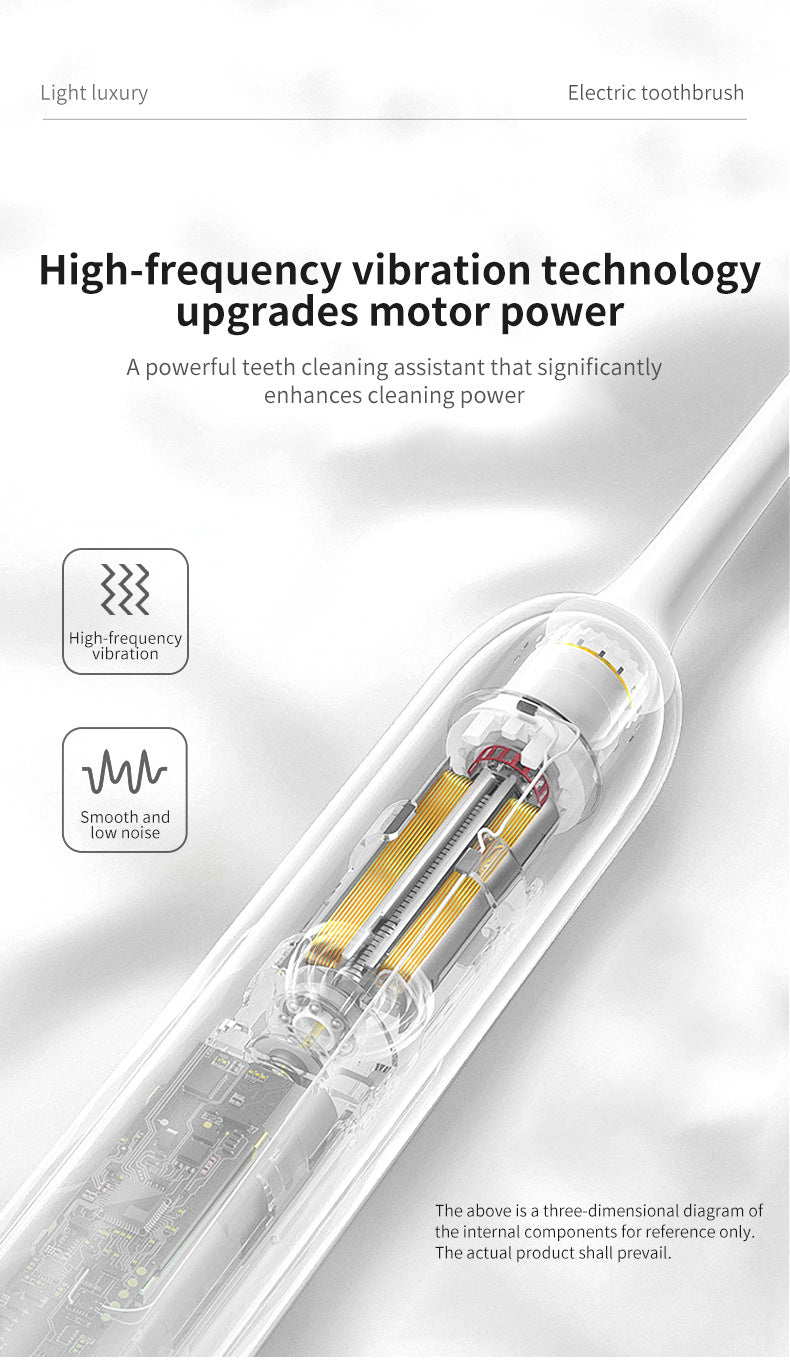 Black Sonic Electric Toothbrush Kit with 5 Cleaning Modes, 4 Heads & Travel Case - Smart Timer & Quad-Pacer, Soft Double-Arc Bristles and 120-Day Long Battery Life