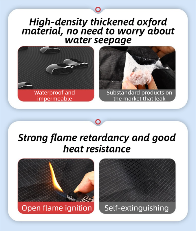 Durable Car Protector with Extra-Large 253cm Coverage - All-Season Snow & Sun Protector, 6-Magnet & 4 Strap Windproof System(Black & Orange)