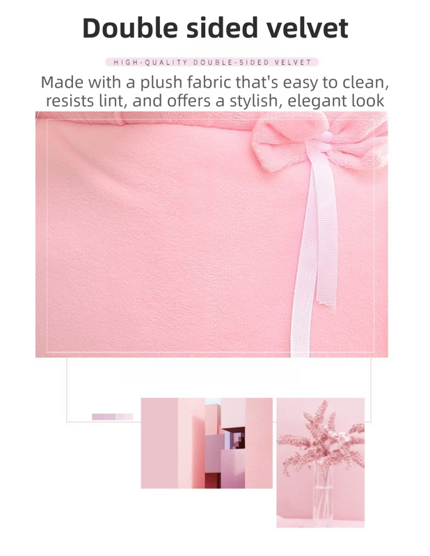 Pink 2-in-1 Ultra-Soft Plush Pet Carrier & Mobile Bed - Portable & Lightweight Cute Rabbit Ear Design Travel Cabin (XL 38 x 25 x 30CM)