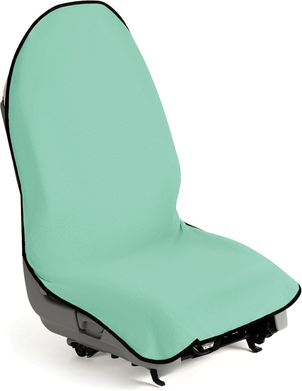 Mint Waterproof Towel Car Single Seat Cover - Universal Non-Slip Sweat-Absorbent Bucket Seat Protector for Gym Fitness and Beach
