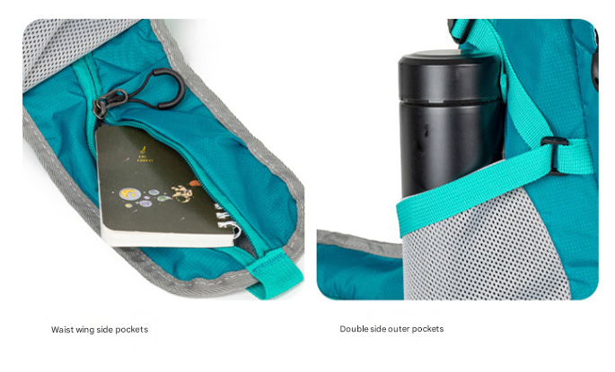 Black Professional Large Capacity Hiking Backpack - Waterproof Lightweight Outdoor Trekking Rucksack with Hydration Port and Emergency Safety Whistle