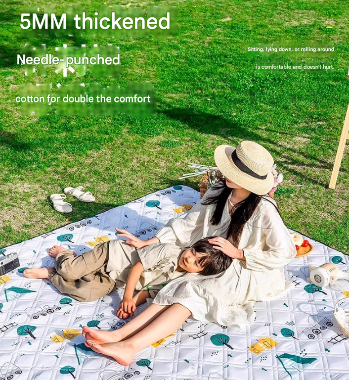 Soaring Through The Skies Extra Large 200x200cm Waterproof Picnic Mat - Portable Thickened Oxford Cloth Outdoor Camping Blanket for Beach, Parks and Family Outings