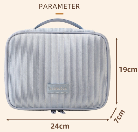 Pink Professional Large Capacity Travel Makeup Bag - Multifunctional Cosmetic Organizer with Dedicated Brush Slots and Portable Handle