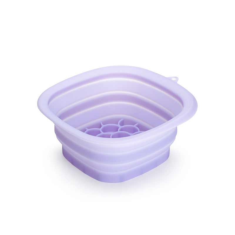 Purple Collapsible Silicone Face Ice Basin | Portable Cold Therapy and Beauty Tool | Multi-Use Facial Spa