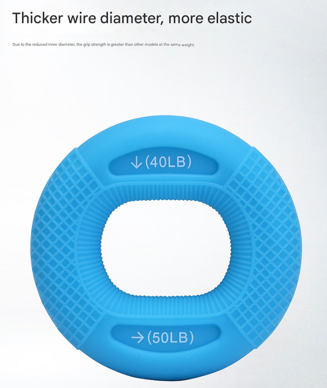 Black 70/80LB 2-Pack Silicone Hand Grip Strengthener Rings - Dual-Resistance Finger Exerciser and Forearm Trainer for Muscle Recovery and Carpal Tunnel Prevention