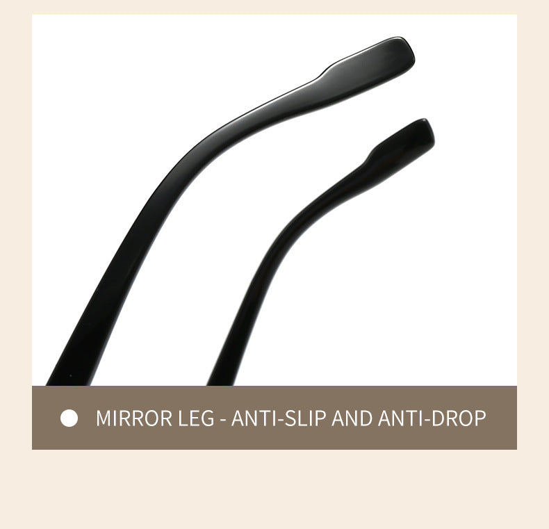 Beige Retro Double Bridge Square Frame Polarized Sunglasses - Driving Sun Protection Eyewear