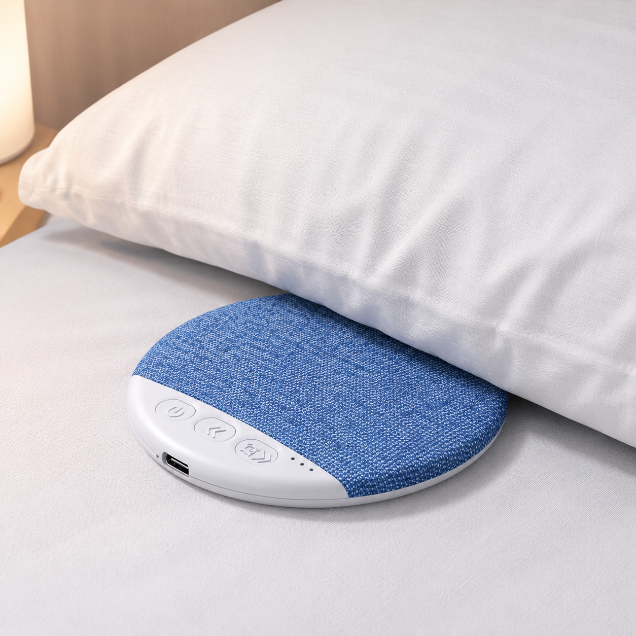 Under Pillow Sleep Speaker - 96 x 12 mm Ultra Thin Design, Type-C Rechargeable White Noise Speaker for Bedtime Relaxation, Home and Travel