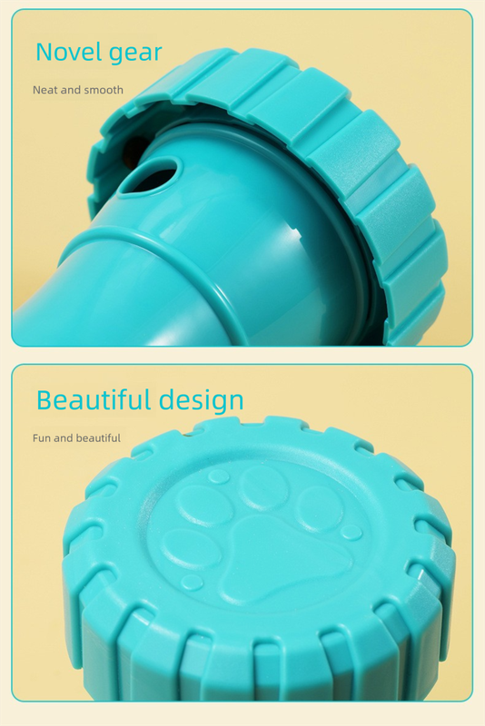2 Pack(Green): Cat and Dog Treat Dispenser Toy – Interactive, Durable, Bite-Resistant Slow-Feeder, Dumbbell and Tire-Shaped Pet Toy