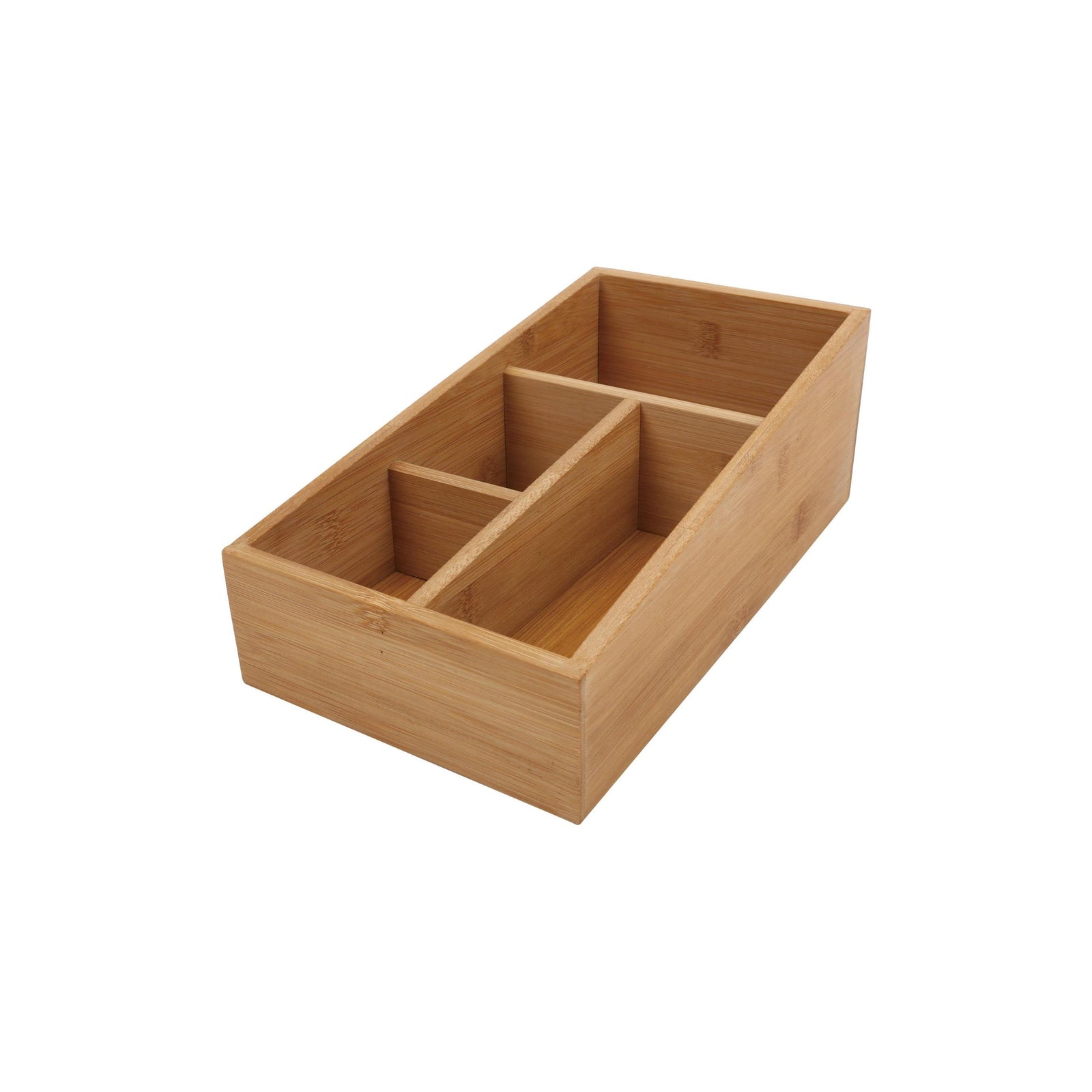 Bamboo Storage Box with 4 Slots