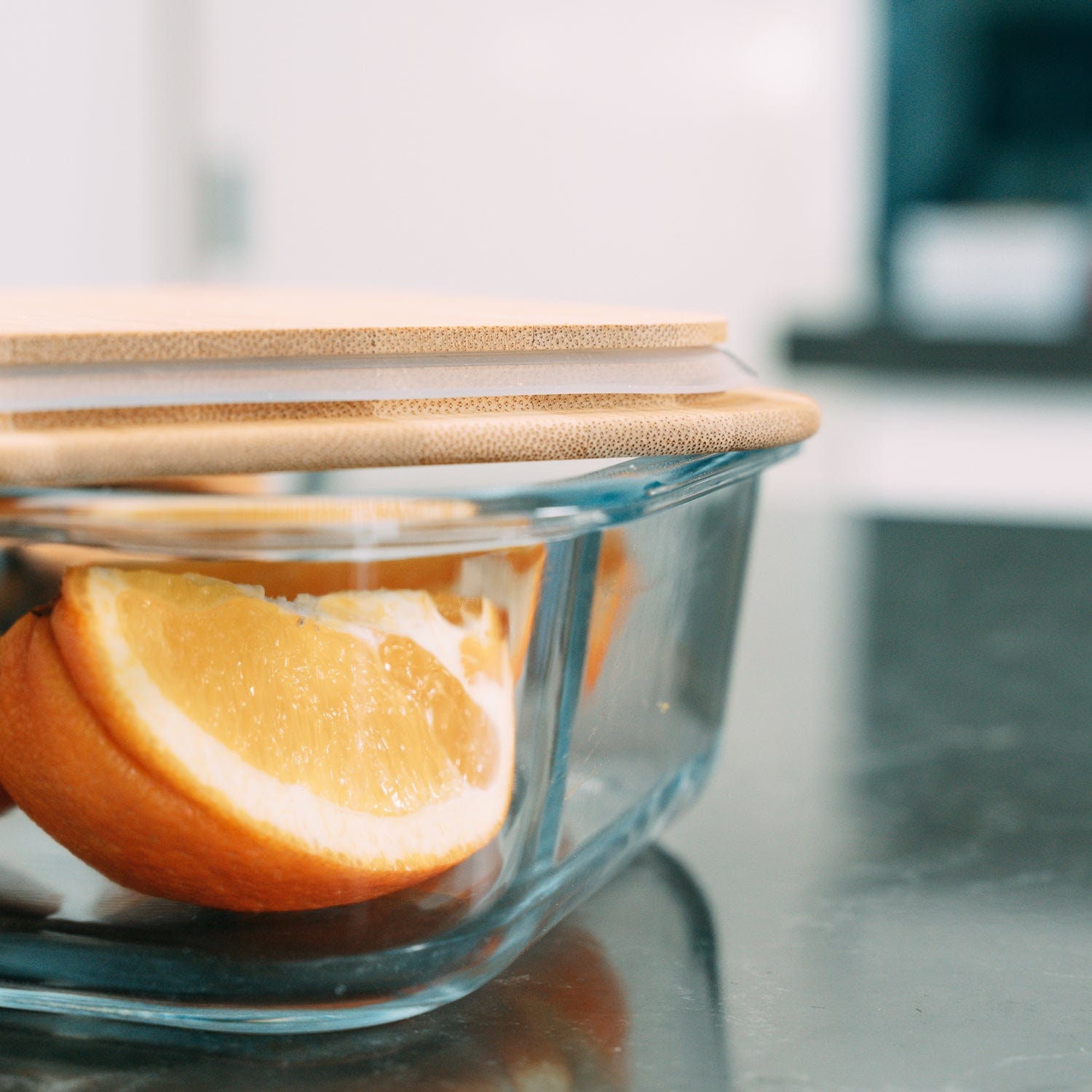 4 Pcs Bamboo Food Container - Medium