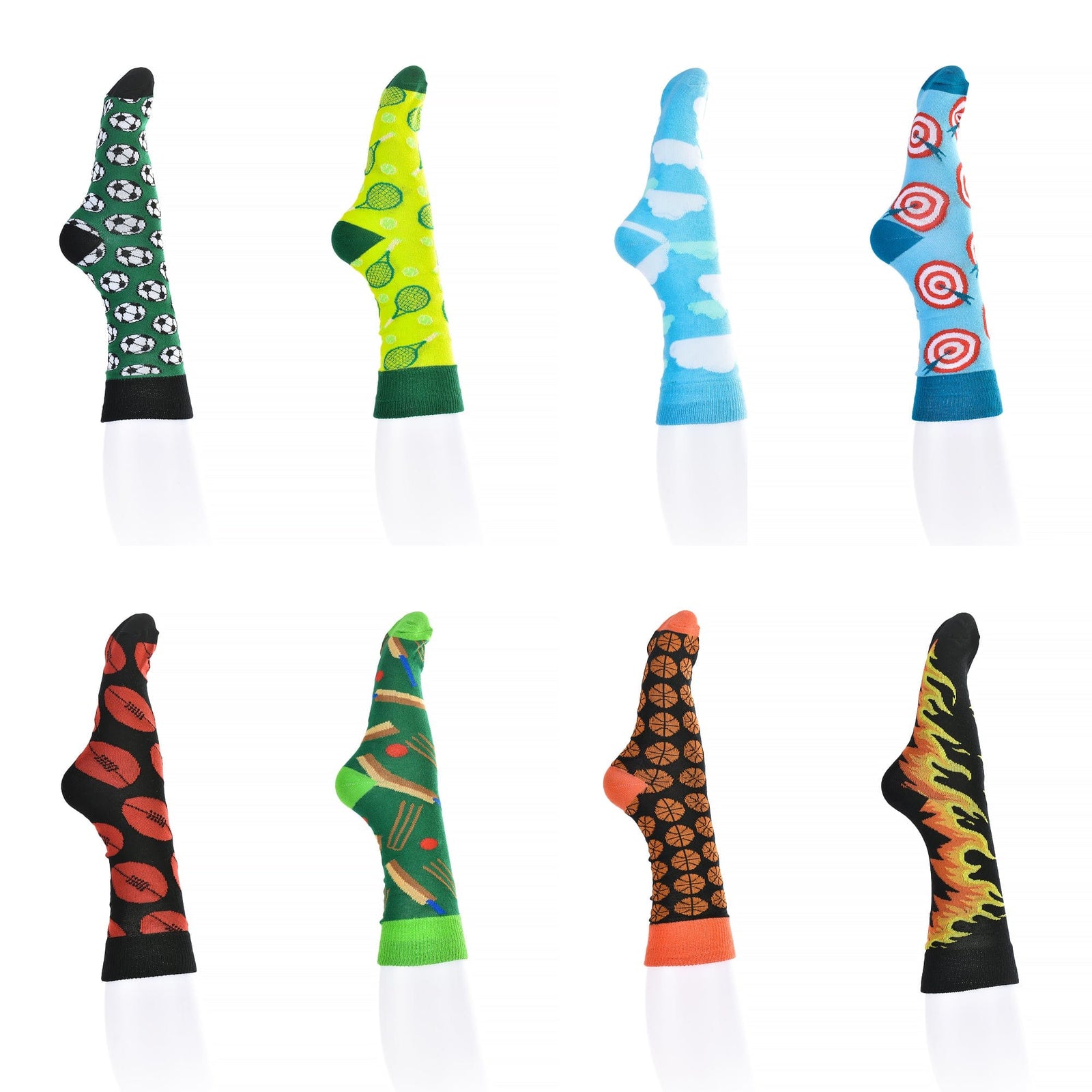 8 Pairs Fashion Novelty Funny Socks one Size 5-13 Men Socks Women Socks #4