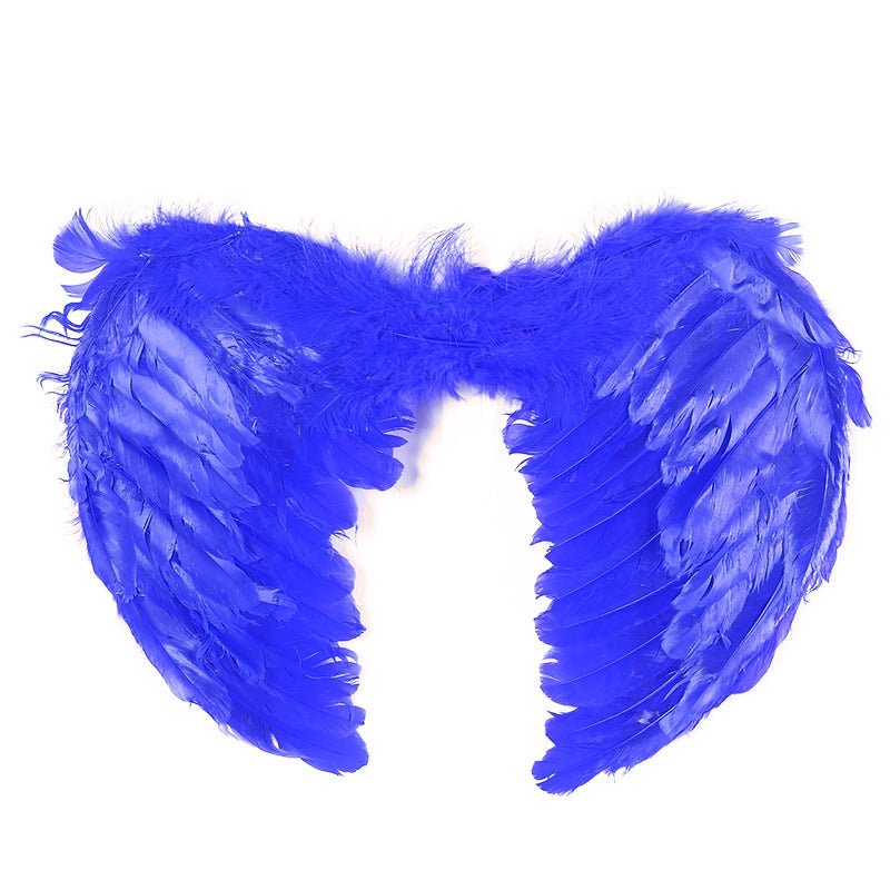 Large feather angel wings assorted colours - Light pink