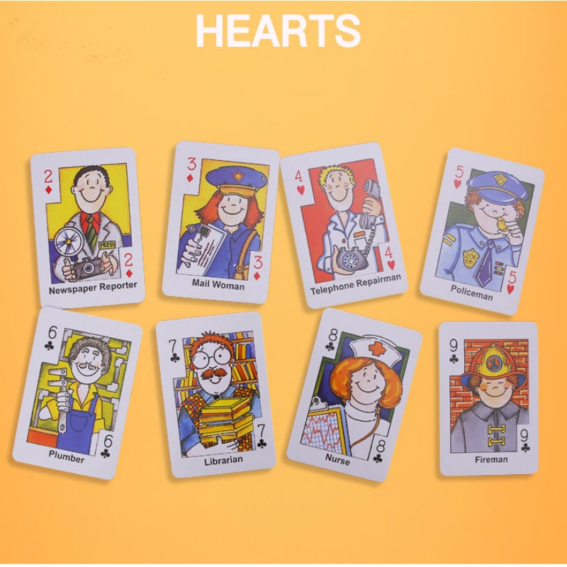 Crazy Eight Hearts Old Maid Fish Educational children card games - Fish