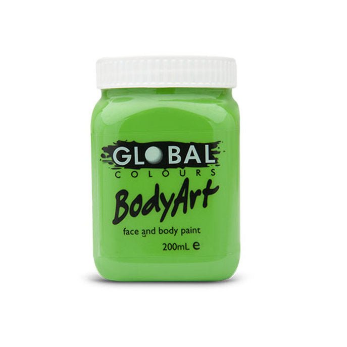 Global Colours BodyArt Face and body paint in Jar 200ml Performance quality - Deep Green