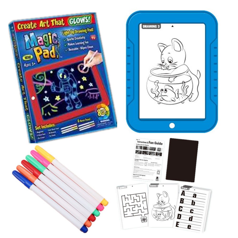 Magic Drawing Pad Electronics LED Writing Board Creative Art For Children