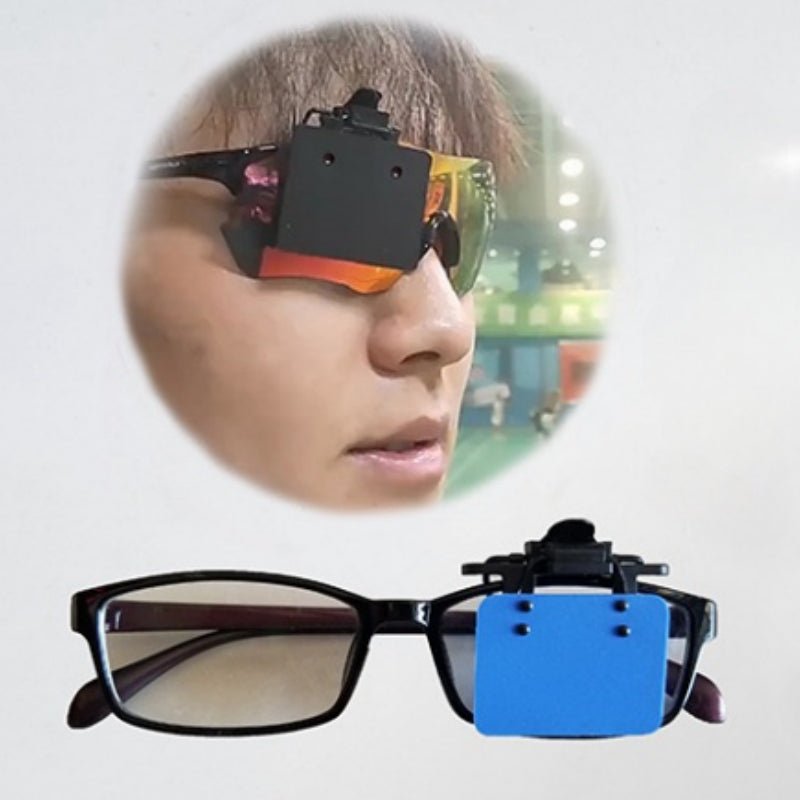 ISSF Flip-Up Eyeshield Sport Shooting Eye Shield Aim Blocker Targeting Sight Cover Blinding - Yellow-Vertical 3x4cm