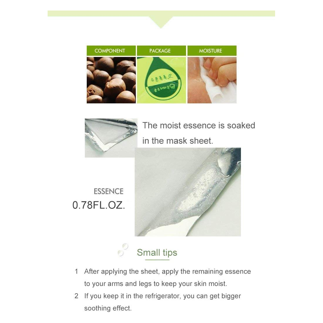 Farmstay Korean Greentea Seed Hydration Facial Mask Sheet(Pack of 10)