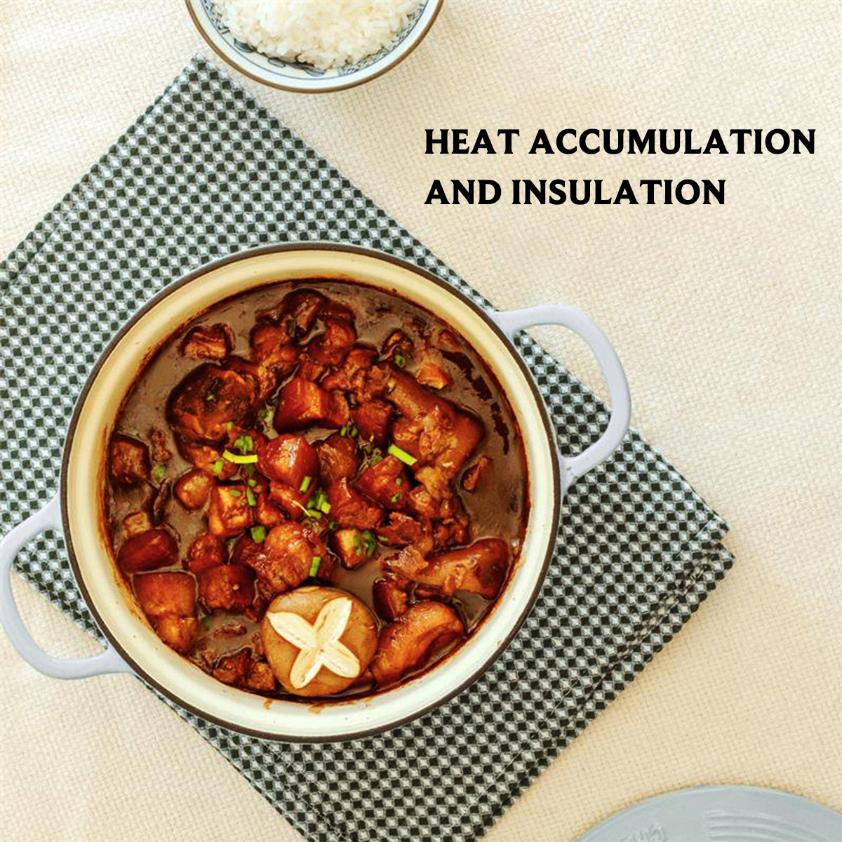 BUYDEEM CP521 Enameled Cast-Iron Dutch Oven