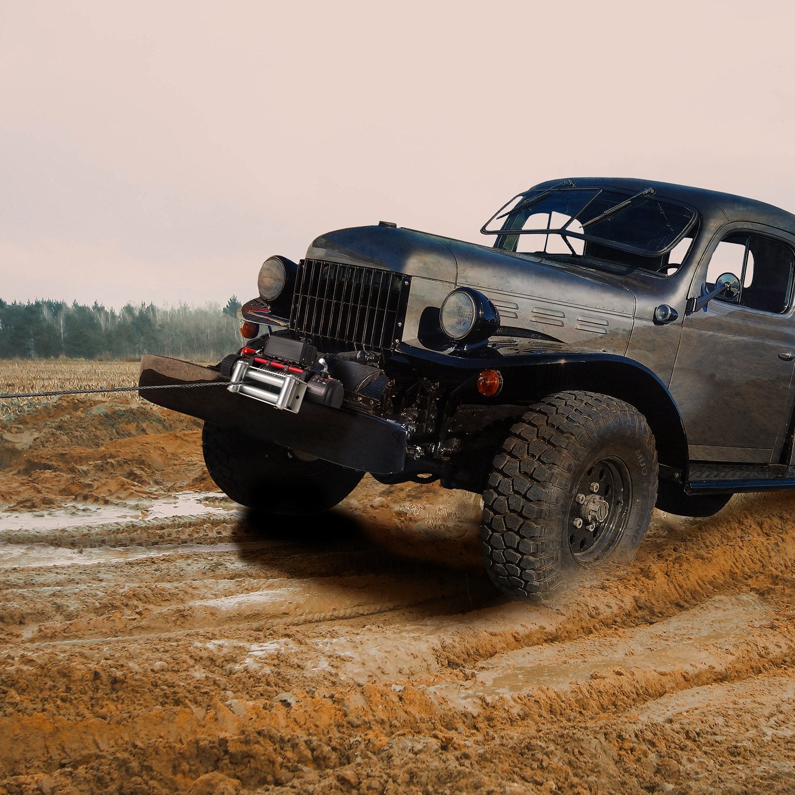 VEVOR Electric Winch Recovery 12v 13500Lb / 6125Kg,Electric Truck Winch with Handle and Wireless Remote Control,13500Lb /6125Kg Electric Truck Winch with 92 ft Strong Steel Cable