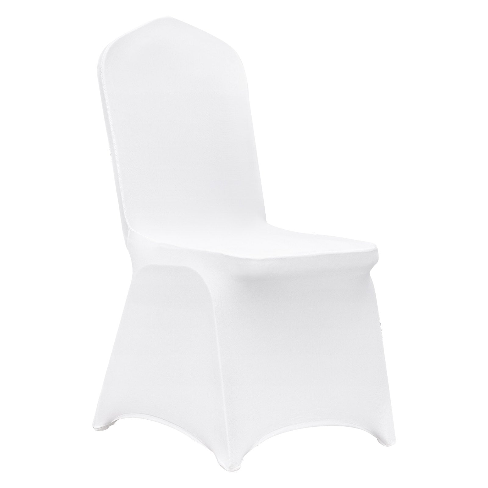 VEVOR Stretch Spandex Folding Chair Covers, Universal Fitted Chair Cover, Removable Washable Protective Slipcovers, for Wedding, Holiday, Banquet, Party, Celebration, Dining (50PCS White)