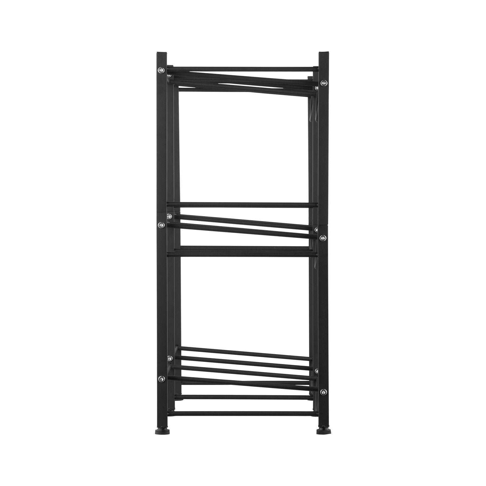 VEVOR 3 Tiers Water Jug Holder, 5 Gallon Water Bottle Holder, Double Row Water Bottle Rack for 6 Bottles, Heavy Duty Water Jug Rack for Kitchen, Office, Living Room, Black