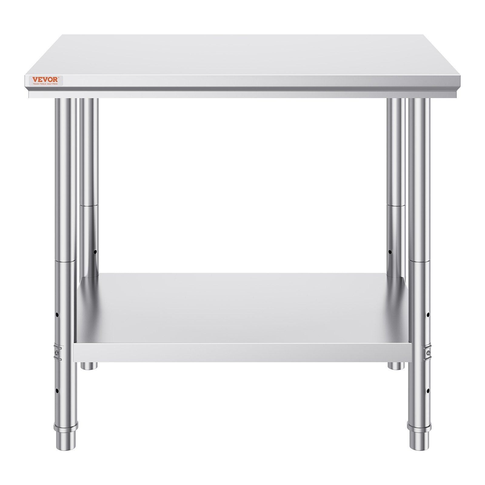 VEVOR 910x610mm Stainless Steel Kitchen Bench Commercial Work Food Prep Table