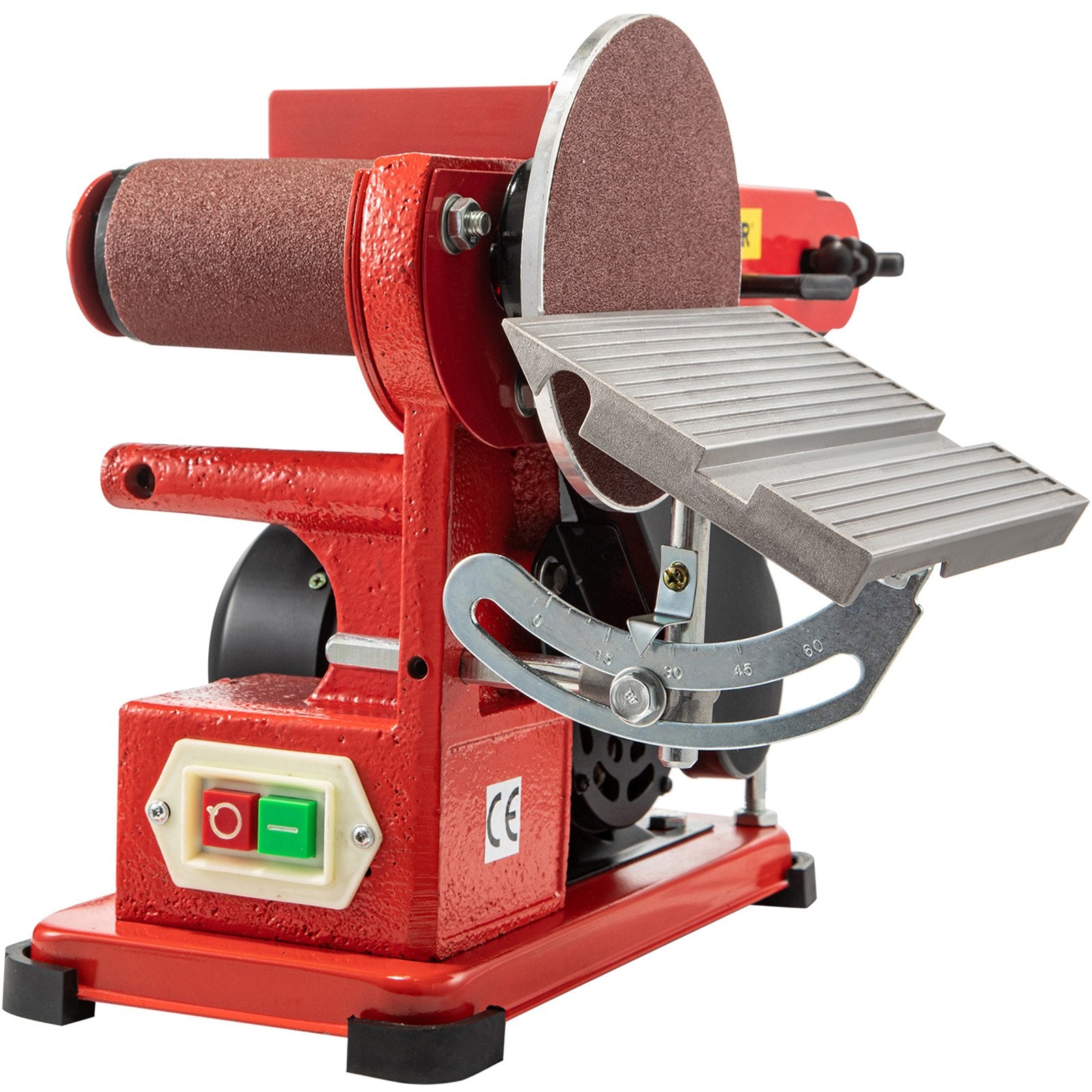 VEVOR Belt Sander 4" x 36", Disc Combo Sander 6",Electric Adjustable Bench Belt Sander 375W,Grinder Bench Sanding Machine With 4 Rubber Foot Pad