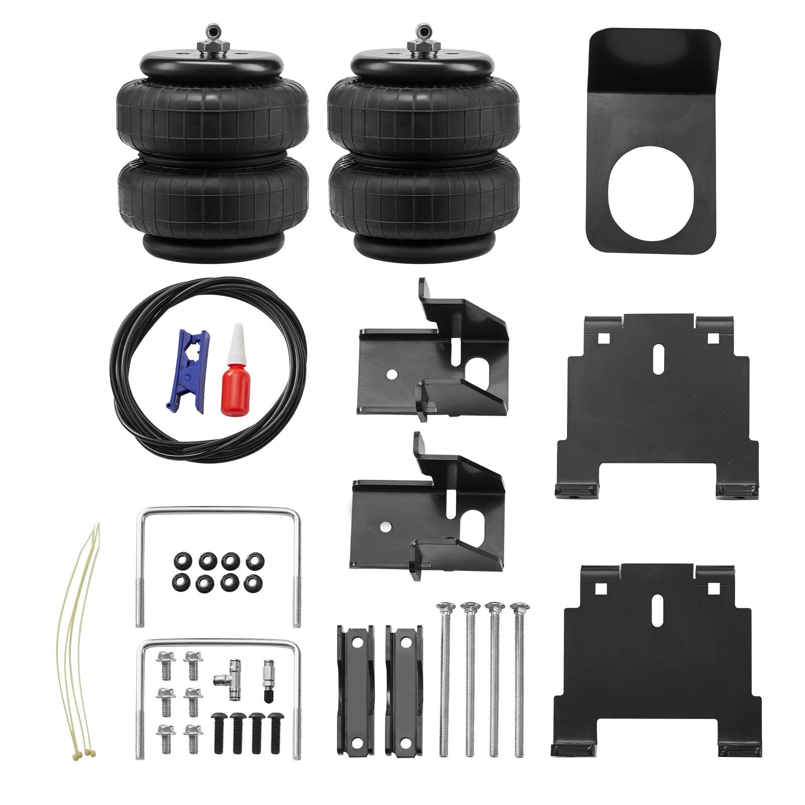 VEVOR Air Bag Suspension Kit, Air Springs Suspension Bag Kit Compatible with 2007-2018 Chevrolet Silverado 1500 and GMC Sierra 1500 2WD 4WD, 5000 lbs Loading, 5 to 100 PSI