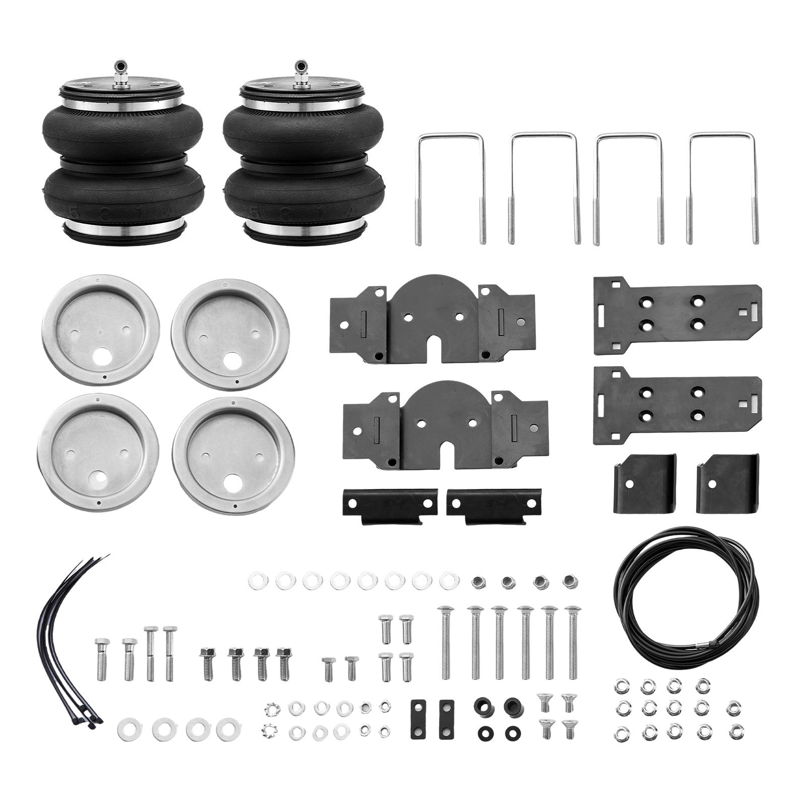 VEVOR Air Bag Suspension Kit, Air Springs Suspension Bag Kit Compatible with 2019-2023 Chevrolet Silverado 1500 and GMC Sierra 1500 4WD RWD, 5000 lbs Loading, 5 to 100 PSI