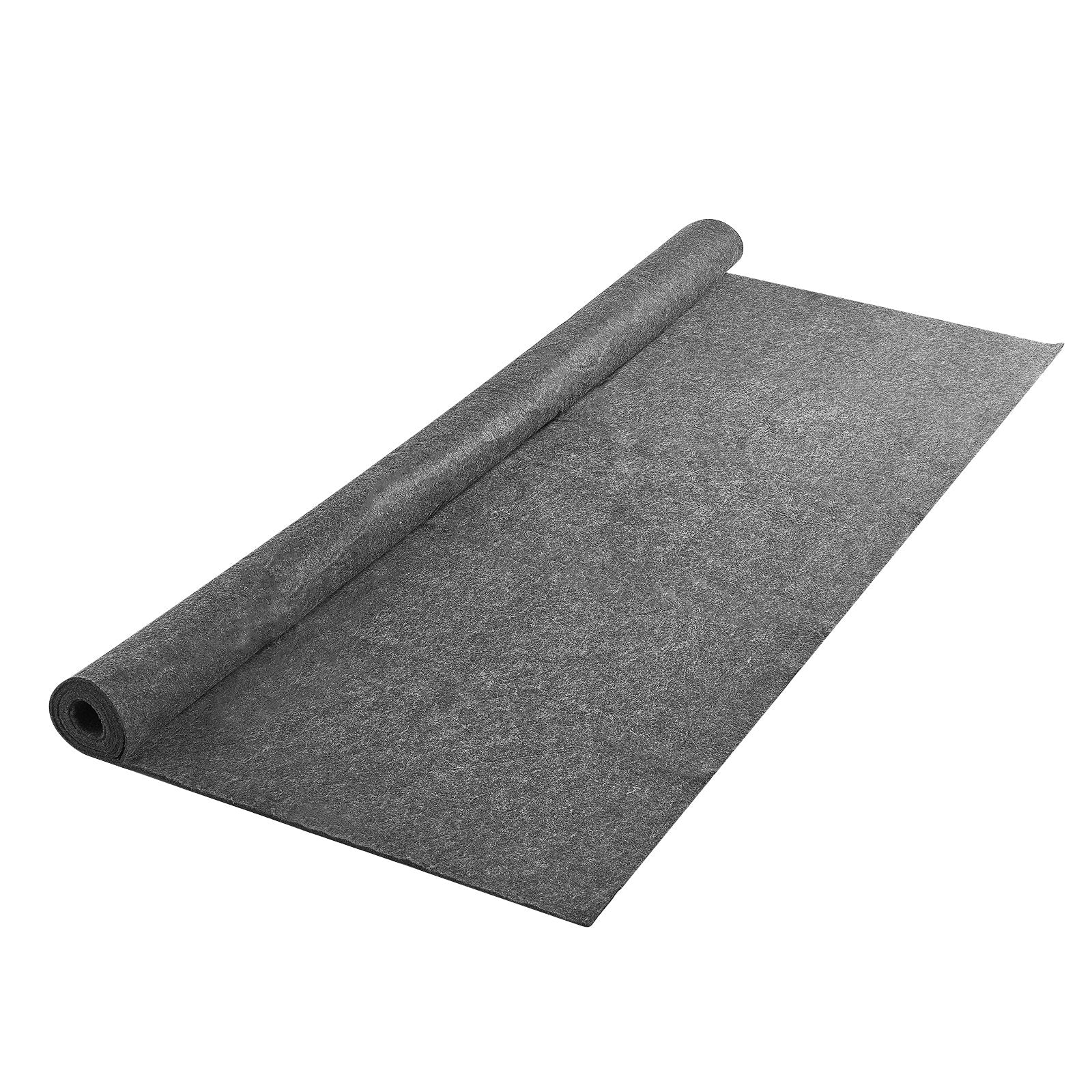 VEVOR Rug Pad Without Slip Resistance, Protective Cushioning Carpet Pad, 9' x 12', 1/4"Thick, 100% Pure Polyester Felt, 10-11㎡ Premium Comfort Underfoot Carpet Padding Rug Cushion for All Floors, Gray