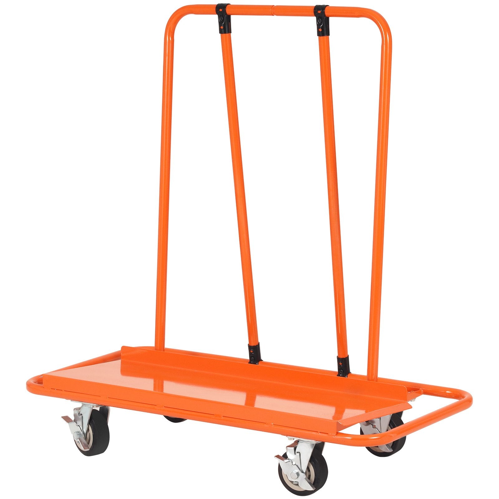 VEVOR Drywall Cart, 3000 LBS Panel Dolly Cart with 45.28" x 21.8" Deck and 5" Swivel Wheels, Heavy-Duty Drywall Sheet Cart, Handling Wall Panel, Sheetrock, Lumber, for Garage, Home, Warehouse