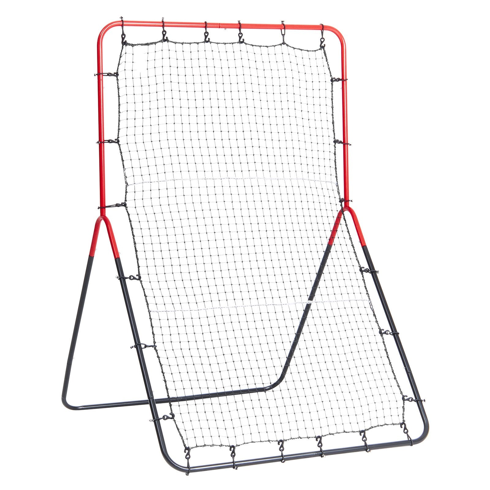 VEVOR Baseball And Softball Rebounder Net, 3 x 4.5 ft PitchBack Baseball Pitching Nest, 3-Way Baseball, Softball Pitchback Net, Fielding Trainer, Bounce Back Net for Fielding/Throwing Practice