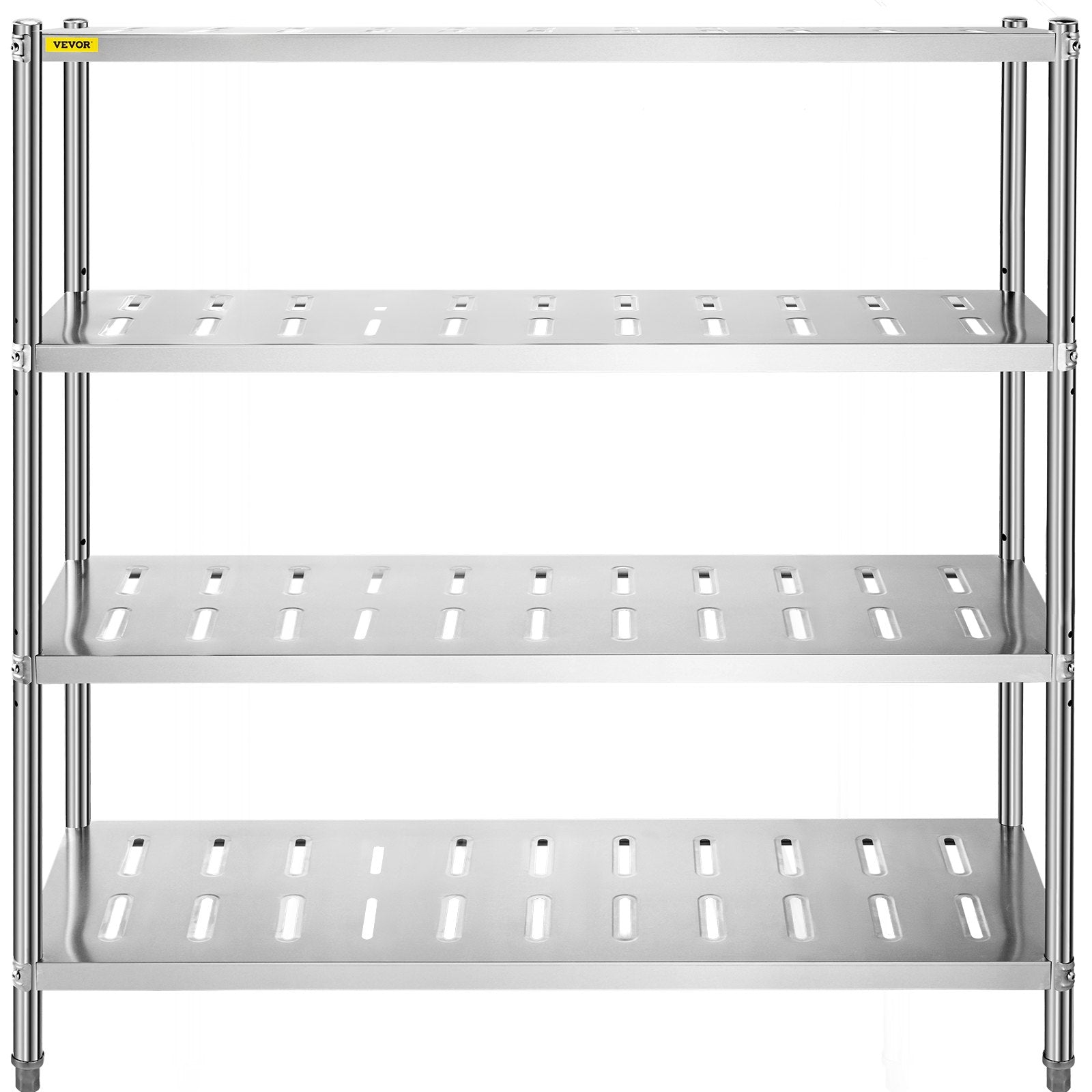 VEVOR Garage Shelf Heavy Duty Shelving 4-Tier 150x45x155cm Stainless Steel
