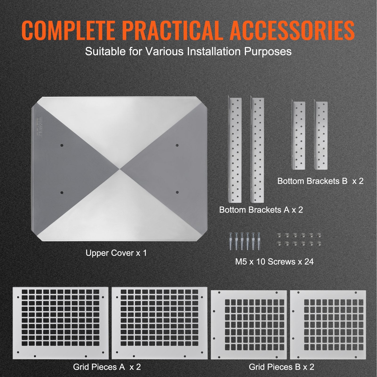 VEVOR Chimney Cap 13” x 9” 304Stainless Steel Fireplace Flue Caps Cover Mesh