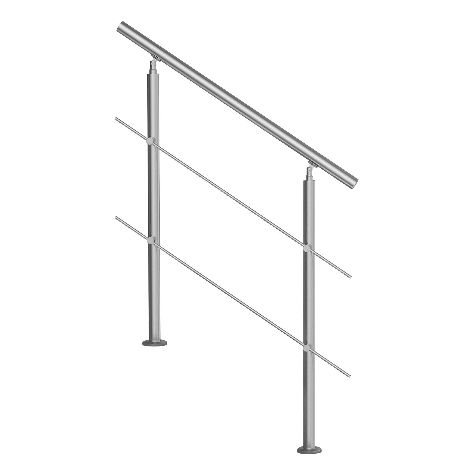 VEVOR 39.4in Handrails for Outdoor Steps 2 Crossbars Staircase for Porch Deck