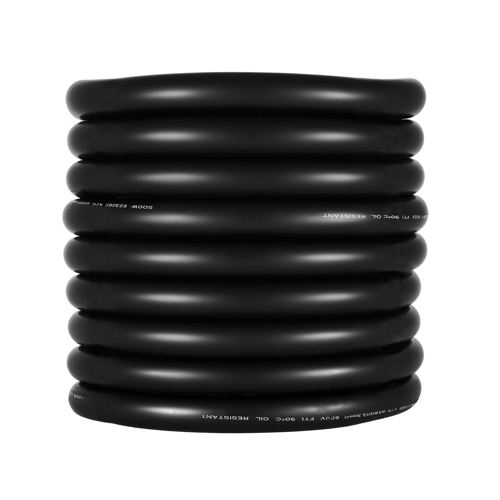 7.62 m 6AWG Portable Power Cable (4 Conductor), Heavy Duty 600V SOOW Electrical Power Cable, Industrial Grade Electric Wire, Premium CPE Rubber Jacket, Copper Extension Cord for Welder Machine