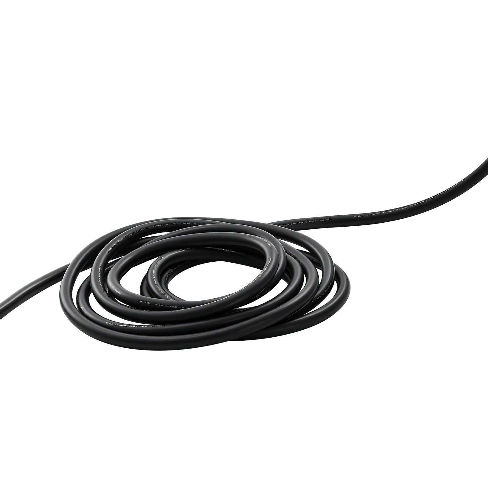 7.62 m 6AWG Portable Power Cable (4 Conductor), Heavy Duty 600V SOOW Electrical Power Cable, Industrial Grade Electric Wire, Premium CPE Rubber Jacket, Copper Extension Cord for Welder Machine