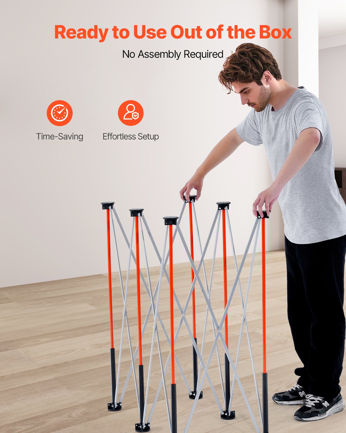 VEVOR Portable Folding Workstand 1267 x 665 mm Collapsible Work Stand 1135 kg