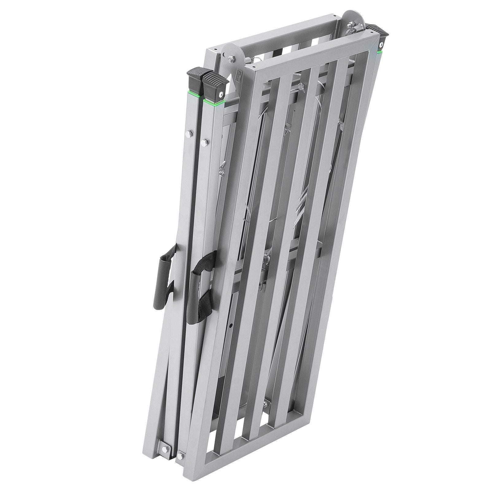 Work Platform, 4 Gear Adjustable Height, Folding Alloy Steel Step Ladder, Portable Scaffolding Platform, 400 kg Load Capacity, Non-Slip Rubber Feet, Drywall Painting Stool, Cleaning & Washing