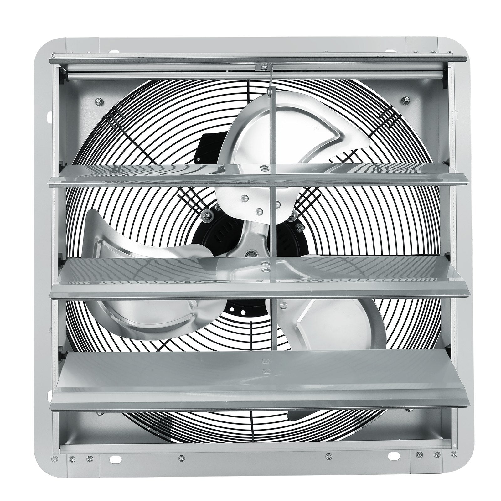 VEVOR Shutter Exhaust Fan, 406 mm High-speed 1400RPM 1506 CFM, Aluminum Wall Mount Attic Fan with AC-motor, Ventilation and Cooling for Greenhouses, Garages, Sheds, Shops