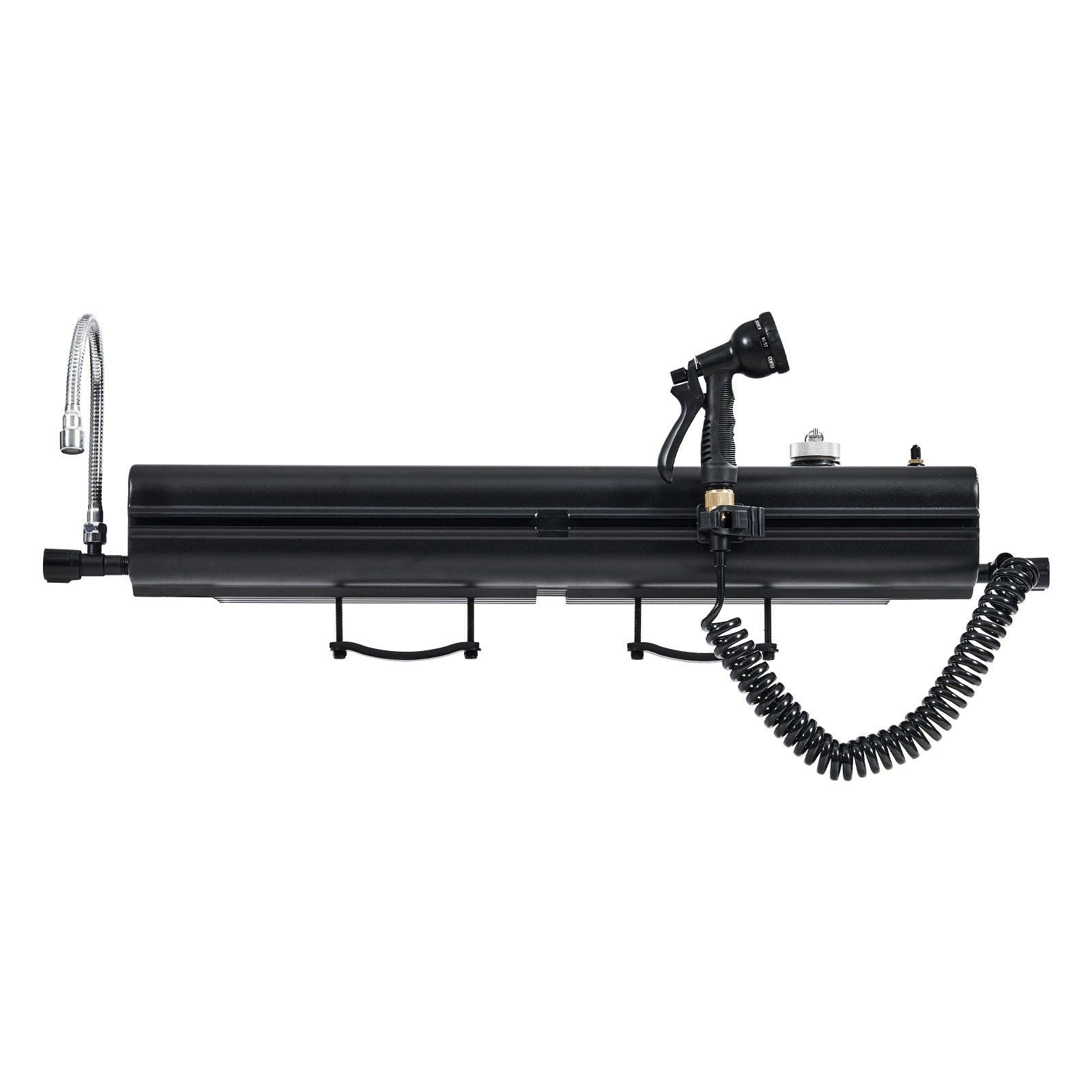 Roof Rack Water Tank, 4 Gal, Multi-Dispensing Outdoor Tank with 2 Splash-Guard Panels & T-slot, High-Capacity Aluminum Tank with Pressurization Port, Fit for Trunks, Roll Bars, Crossbars